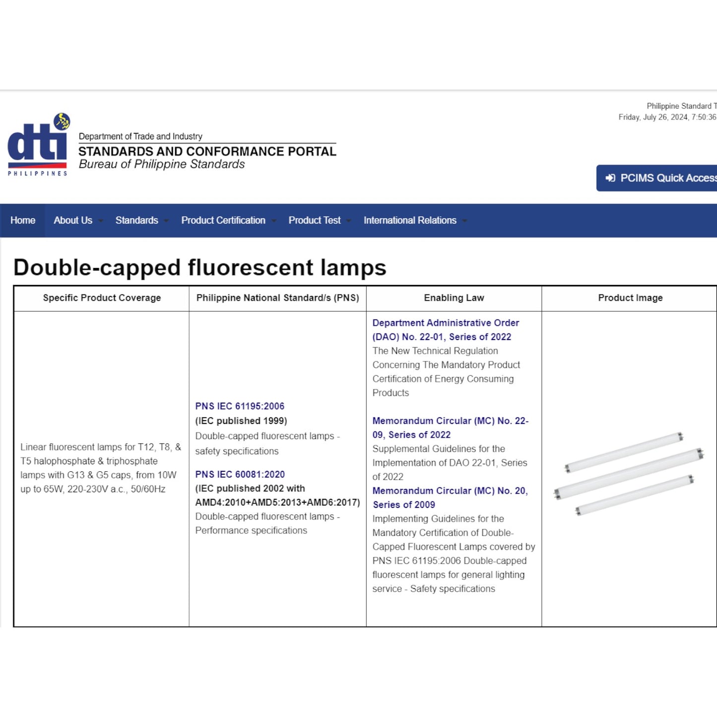 8W T5 Fluorescent Tube Daylight 6500k FS08/T5D 30cm