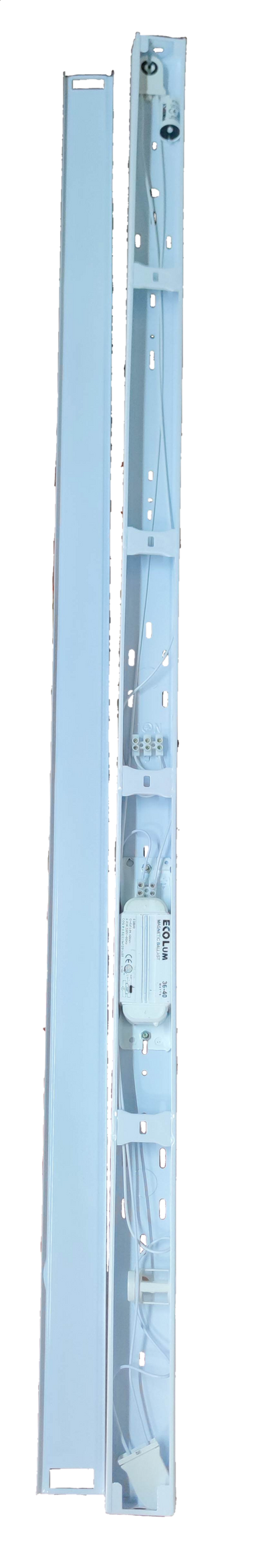 Ecolum 1x40W Box Type Fluorescent Fixture 220V EXB40 Fixture Only