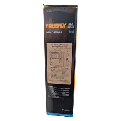 Firefly 50W LED Flood Light 220V Daylight 6500K Omega Series FFL3050DL