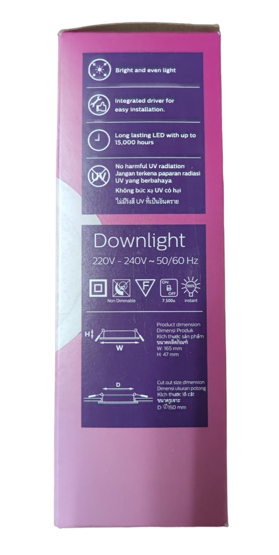 Philips LED Downlight 17W Cool White 4000K 220V (6.5") Philips 59466 Meson