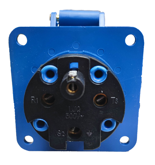 Grippes 63A 2P+E  Industrial Outlet 220V 6h Chassis Type (3P) # 333 IEC60309-2