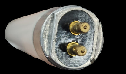 Firefly 8W T5 fluorescent tube warm white close-up of tube end pins and base