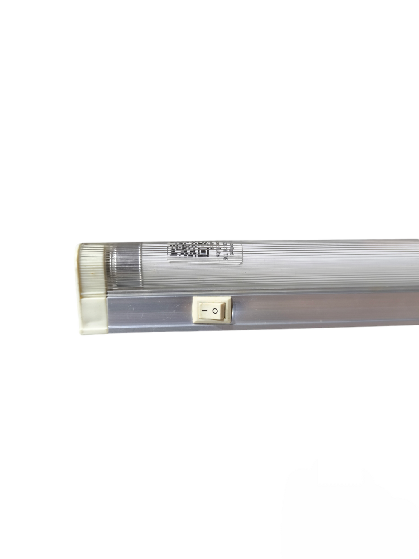 Biglite 8W T5 fluorescent tube with fixture featuring a clear switch on a metallic base