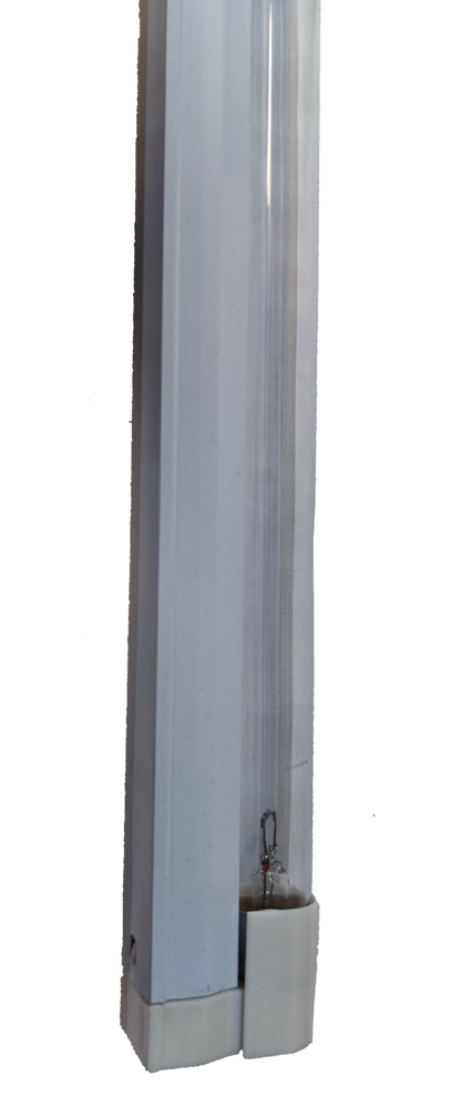 Denko 8W UV-C germicidal lamp with fixture black light bulb for sterilization and disinfection