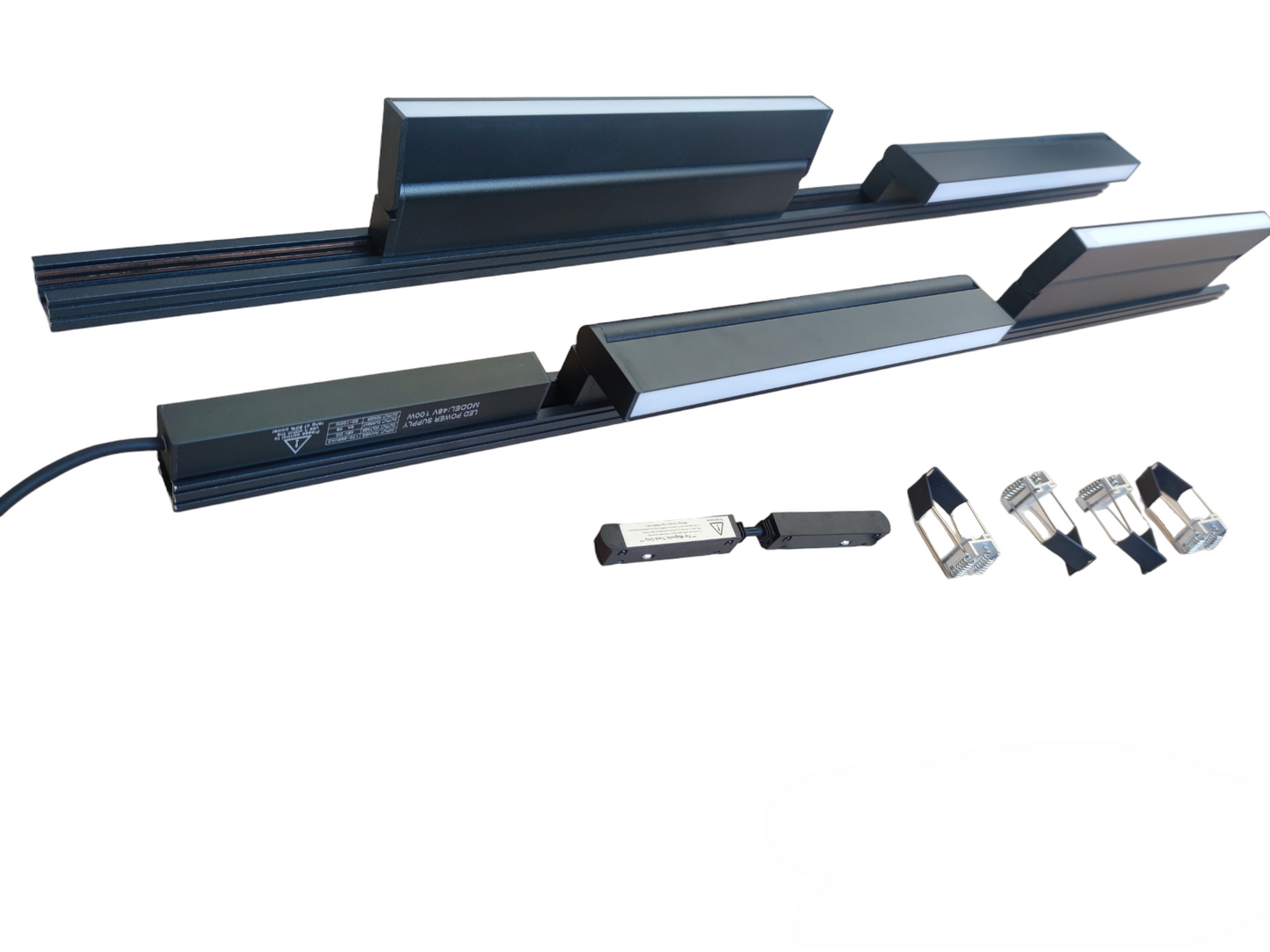 Magnetic Track Light 2 Meters 26mm with 4pcs 18W LED Foldable Flood Track Light 220V Cool White 4000K ( ILLUMIQ TERRA)