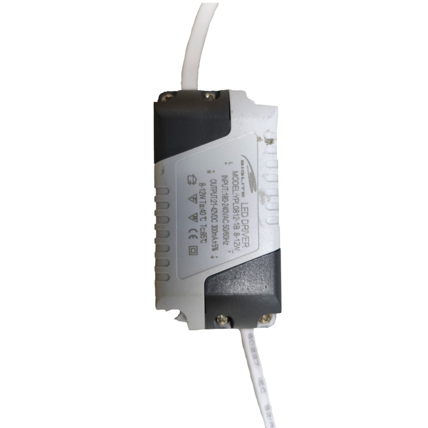 Biglite LED Driver 8-12W Input 180-240V Output 21-42VDC 300mA YPL0812-1B