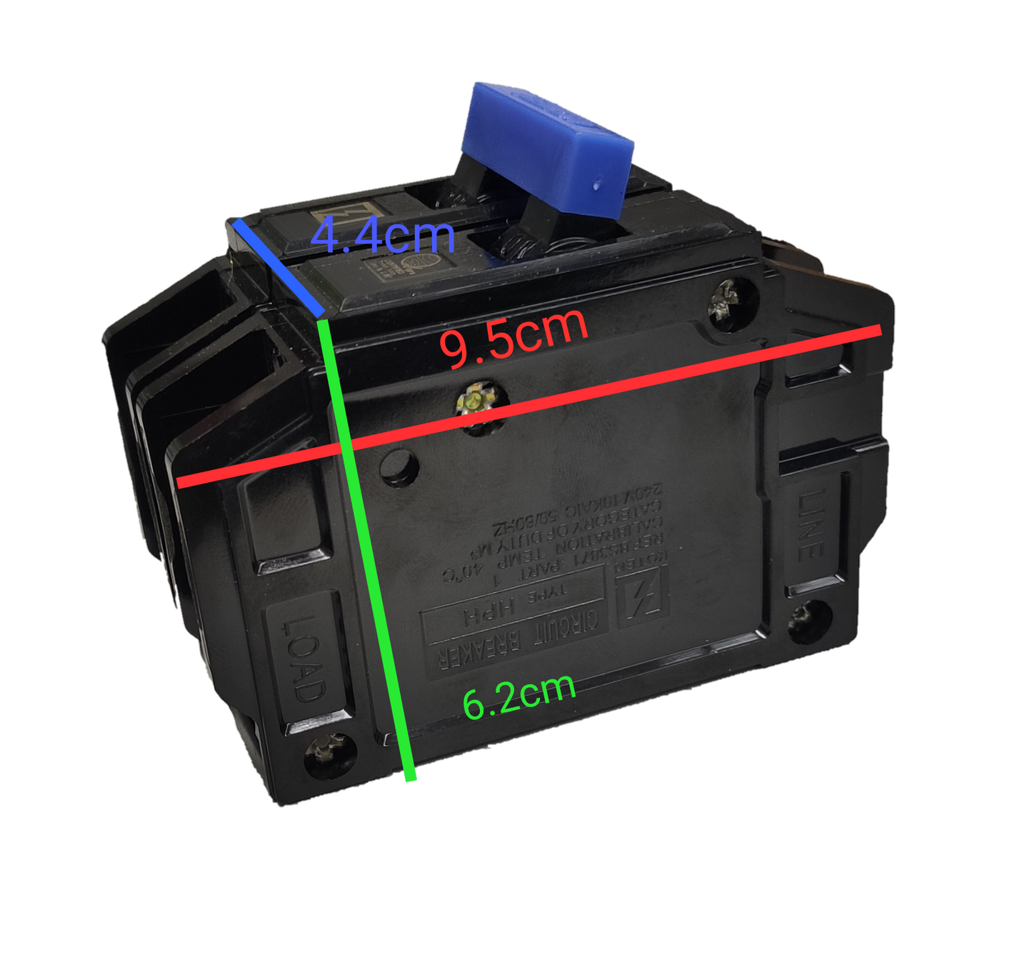 Koten Circuit Breaker 15A 2 Pole Bolt-on HPH