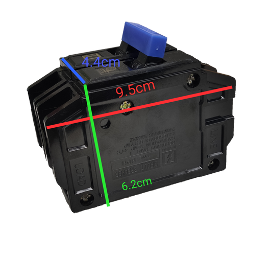 Koten Circuit Breaker 15A 2 Pole Bolt-on HPH