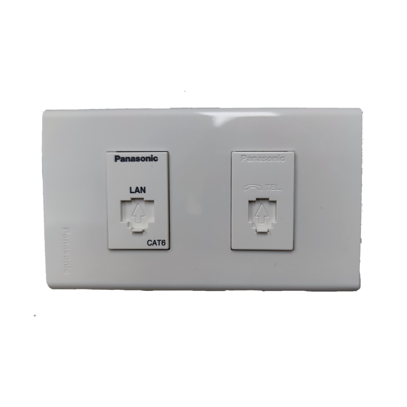 LAN Outlet and Telephone Outlet with Plate, Data Outlet CAT6 and Tele ...