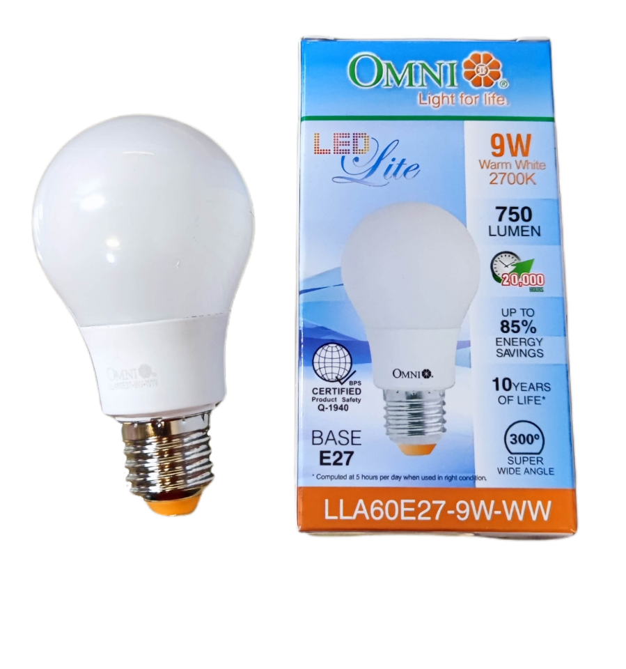 Omni 9W LED Bulb E27 220V A60