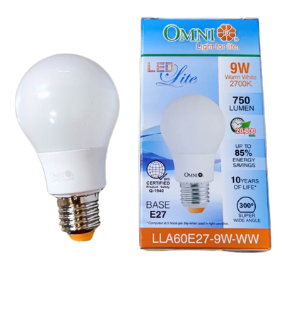 Omni 9W LED Bulb E27 220V A60