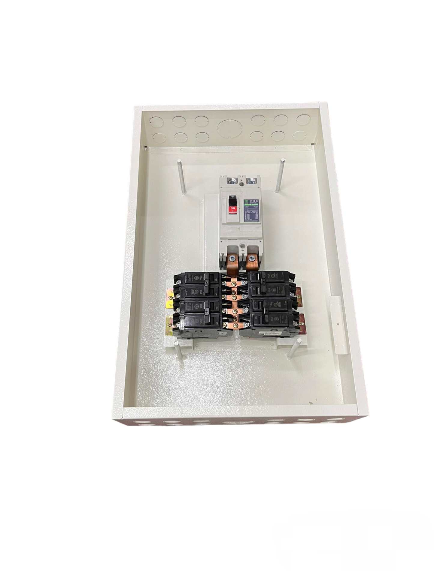 Koten & GE Panel Board with 150A 2Pole 250SPS Main and 4 Branches 2 Pole Bolt on