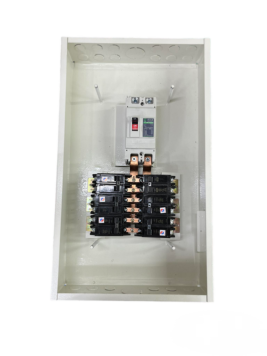 Koten & GE Panel Board 125A 2 Pole Main 250SPS with 6 Branches 2 Pole Bolt On TQC