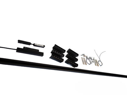 Magnetic Track Light 2 Meters 26mm with 6 pcs 6W Grille Track Light Warm White 3000K and Power Supply 100W 220V ( ILLUMIQ TERRA)