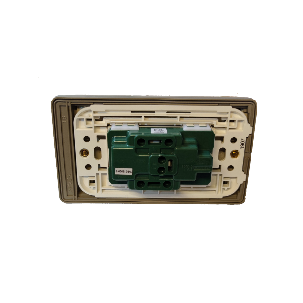 Duplex Universal Convenience Outlet with Weatherproof Plate Cover, Wea ...
