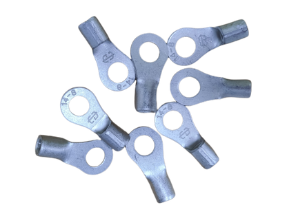 local Terminal Lugs Ring Type Without Insulation 14mm (4Pcs + 4Pcs Free) , Ring Terminal Lugs,  Round Terminal Lugs