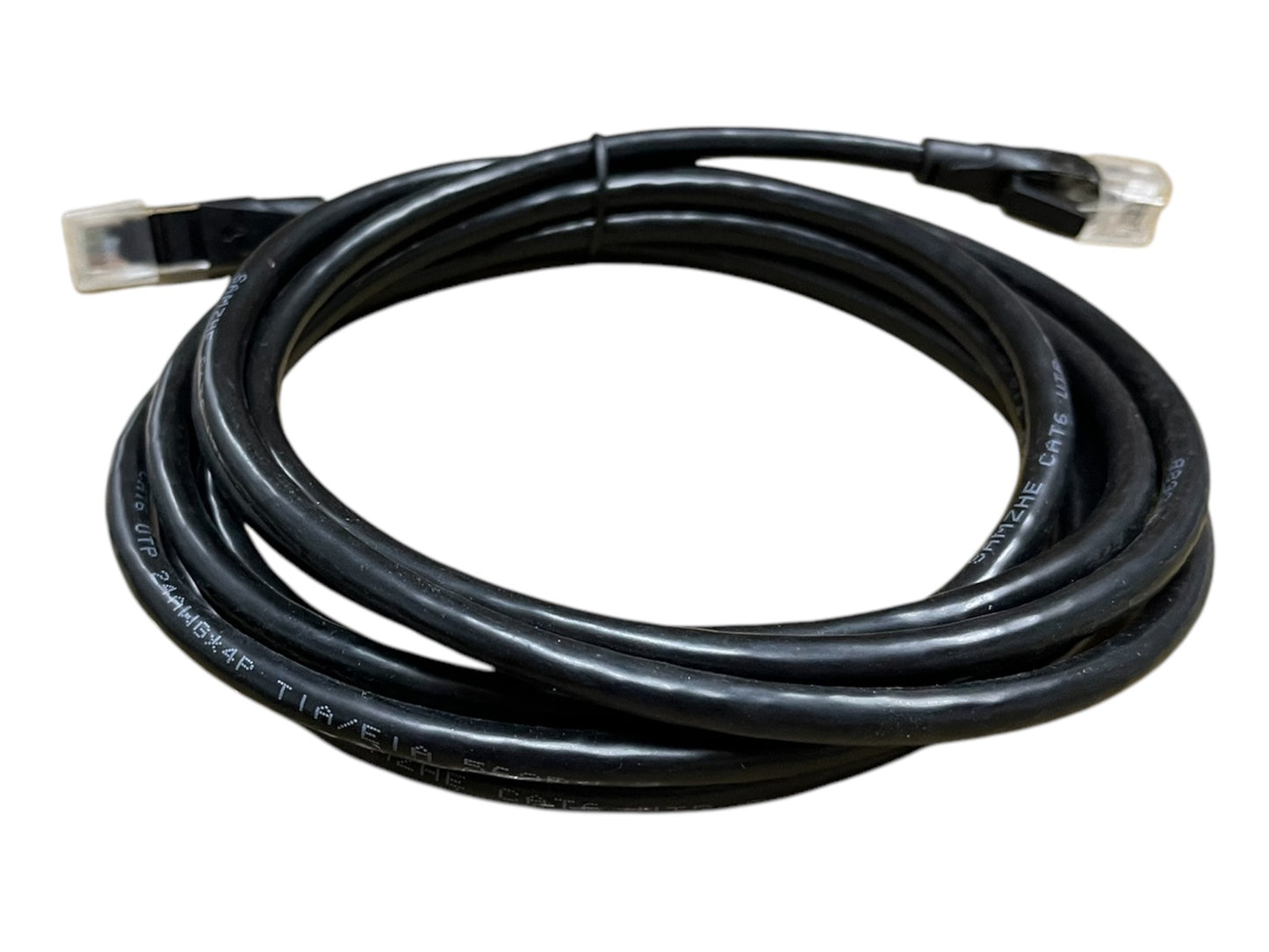 Grippes Cat 6 UTP Patch Cord Cable 24AWG 4Pairs 5meters Black