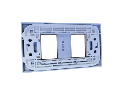 Panasonic Wide Series 2Gang Plate Cover Metallic Gray WEG6802MH-1