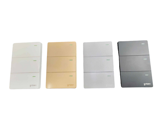 Grazen 3 Gang 3 Way Switch with Plate Cover 16A 220V GW-006