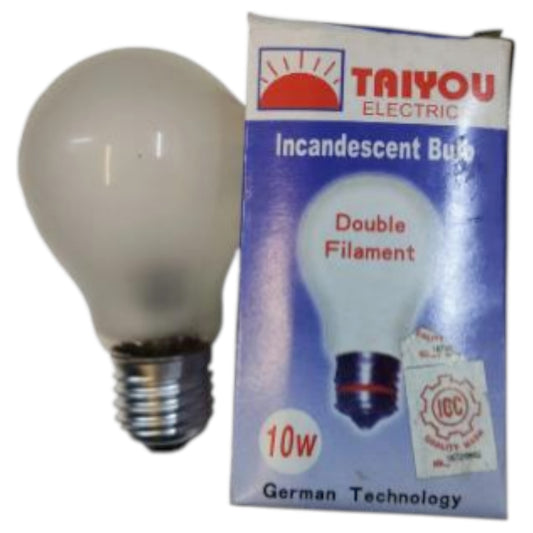 Taiyou 10W Incandescent Bulb E27 220V Classic Bulb 10W E27 220V