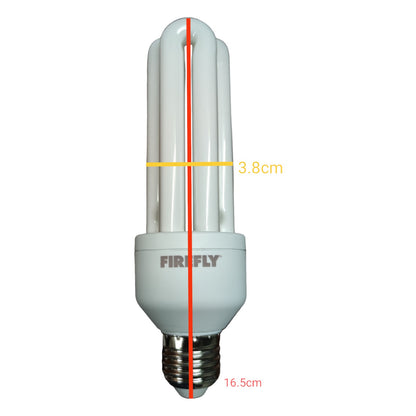 Firefly 18W CFL E27 3U 220V Available in Daylight 6500K or Warm White 3000K