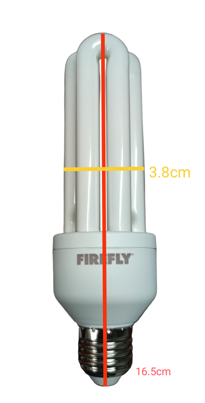 Firefly 18W CFL E27 3U 220V Available in Daylight 6500K or Warm White 3000K