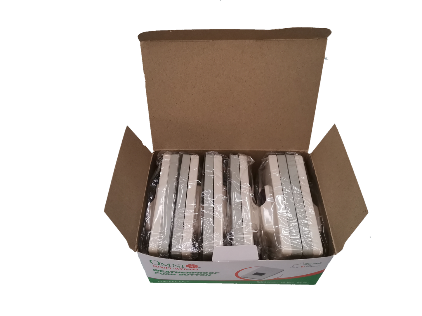 Omni Weatherproof Push Button (10pcs), Push Button Switch, Doorbell Push Button Switch