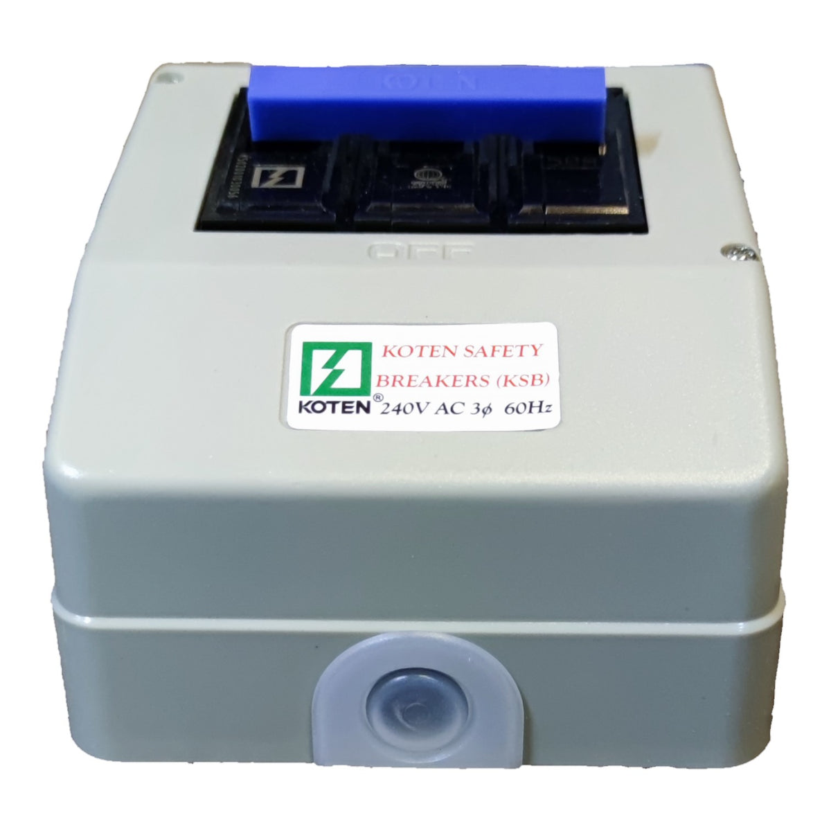 Koten 20A Circuit Breaker with Enclosure 3 Pole 3 Phase KSB ( Koten) ECB, MCB PVC enclosure