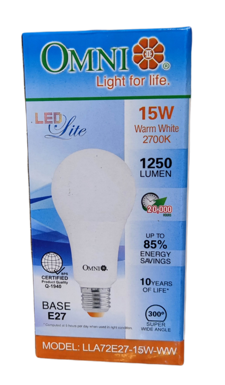 Omni 15W LED Bulb E27 220V A72