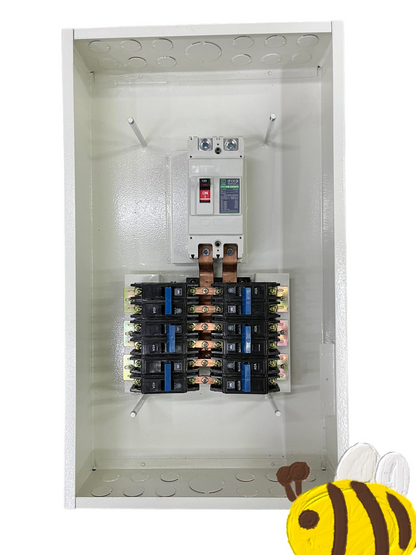 Koten & Taiyou Panel Board 250A 2Pole Main 250SPS with 6 Branches 2 Pole Bolt on