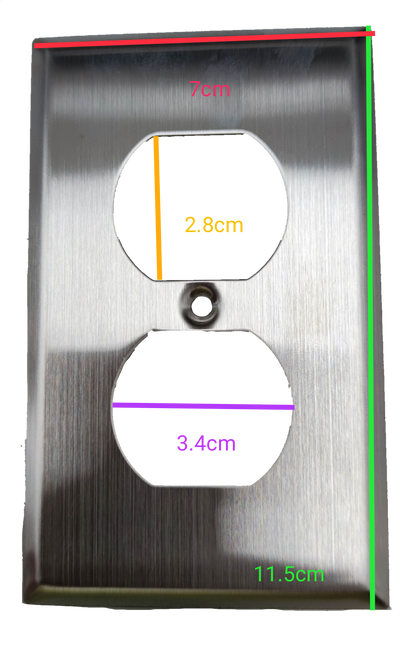 Eagle 2 Gang Stainless Plate for Eagle Classic Outlet