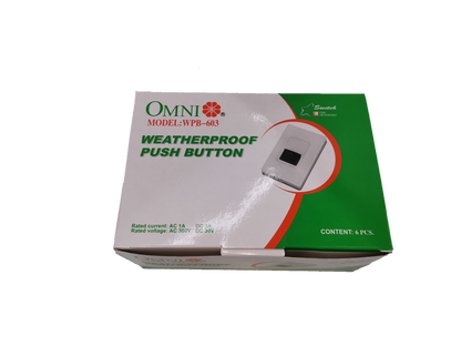 Omni Weatherproof Push Button (10pcs), Push Button Switch, Doorbell Push Button Switch
