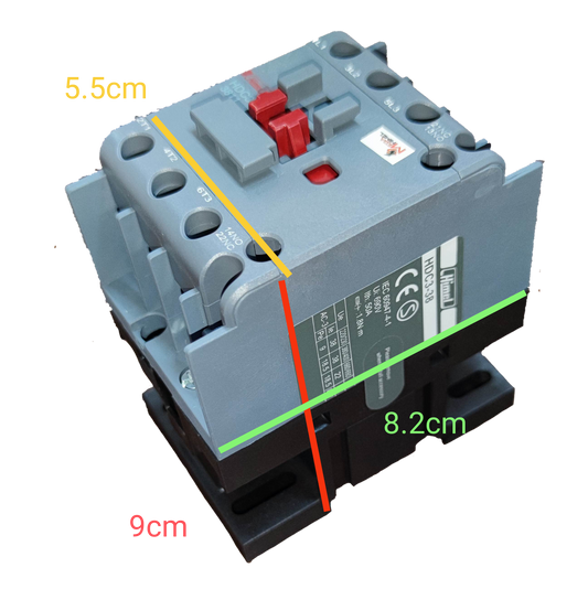 Himel Magnetic Contactor 38A 1NO/1NC 220V Coil Voltage HDC33811M7