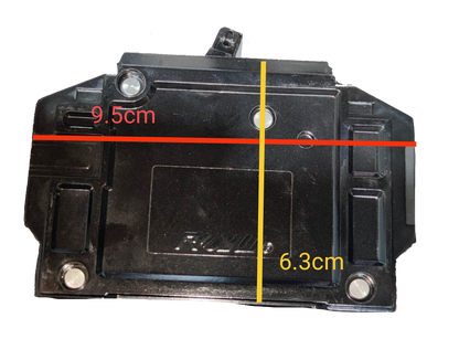 Royu 100A Circuit Breaker 2 Pole Single Phase 10 KAIC 220V Bolt On with Mechanical Lugs RCBB100-60