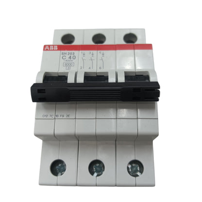 ABB 40A 3 Pole Miniature Circuit Breaker MCB 6KAIC 220V SH203-C40