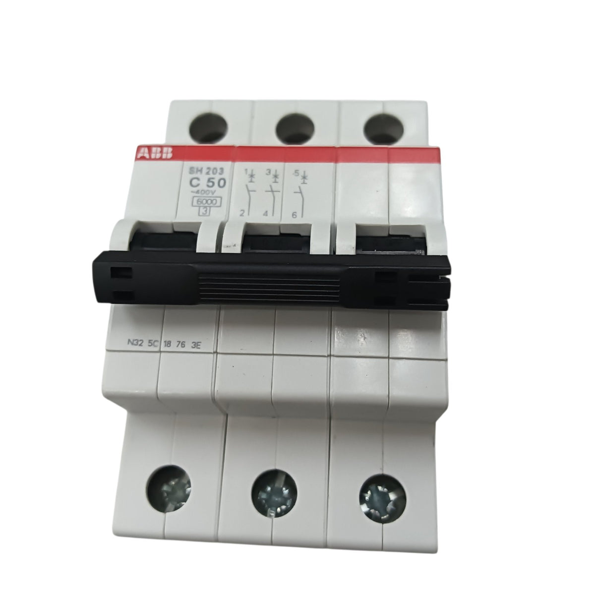 ABB 50A 3 Pole Miniature Circuit Breaker MCB 6KAIC 220V SH203-C50