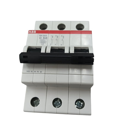 ABB 50A 3 Pole Miniature Circuit Breaker MCB 6KAIC 220V SH203-C50