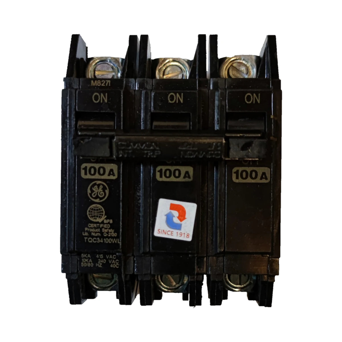 GE 100A Circuit Breaker 3 Pole Three Phase for electrical safety and power management