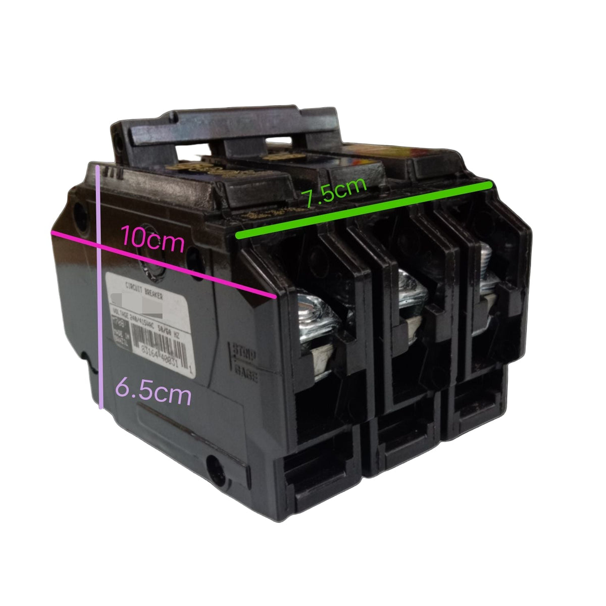 GE 100A Circuit Breaker 3 Pole Three Phase for reliable electrical protection and regulation