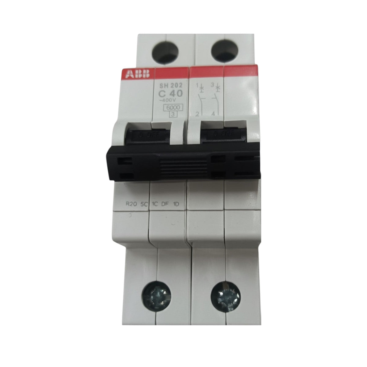 ABB 40A 2 Pole Miniature Circuit Breaker MCB 6KAIC 220V S202-C40
