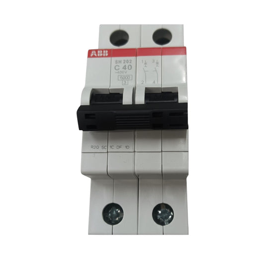 ABB 40A 2 Pole Miniature Circuit Breaker MCB 6KAIC 220V S202-C40