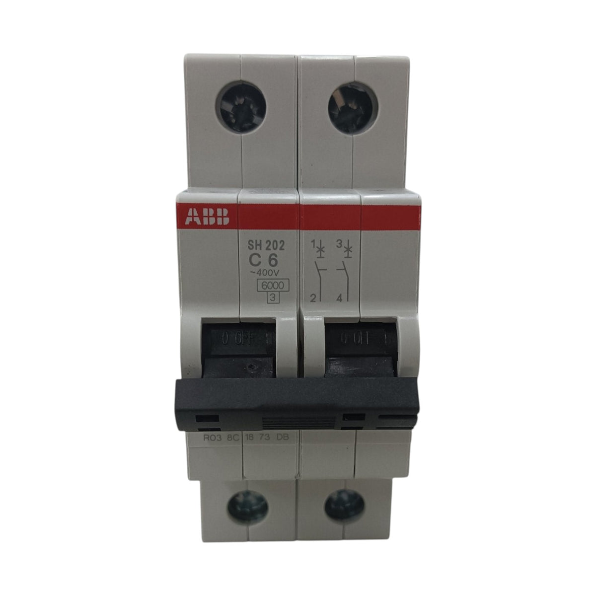 ABB 6A 2 Pole Miniature Circuit Breaker MCB 6KAIC 220V S202-C6