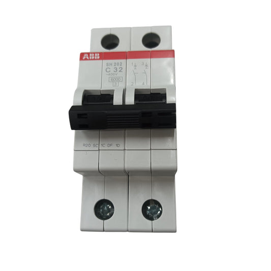 ABB MCB Miniature Circuit Breaker  32A 2  Pole 6 Kaic 220v SH202-C32