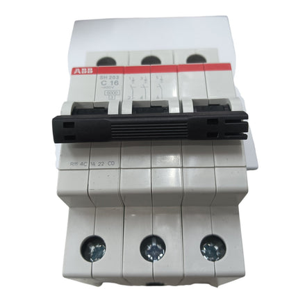 ABB Miniature Circuit Breaker 16A 3 Pole  MCB 6 Kaic 400V SH203-C16