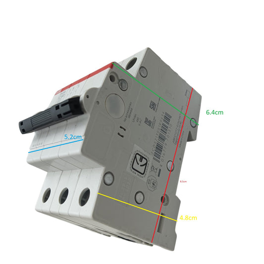 ABB Miniature Circuit Breaker 25A 3 Pole  MCB 6 Kaic 400V SH203-C25