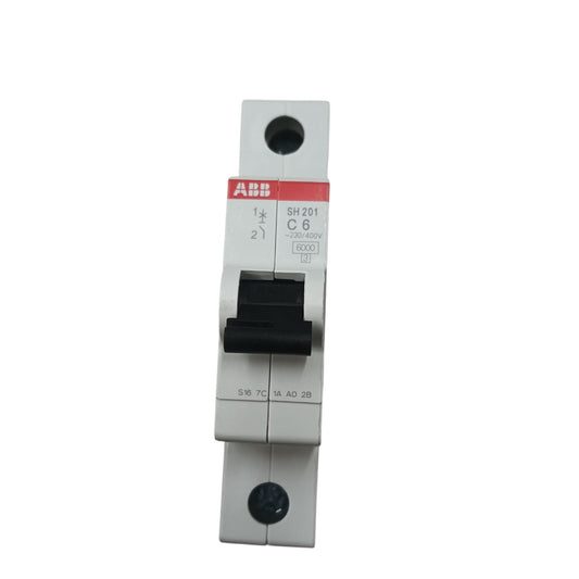 ABB Miniature Circuit Breaker 6A 1 Pole  MCB 6 Kaic 220V SH201-C6