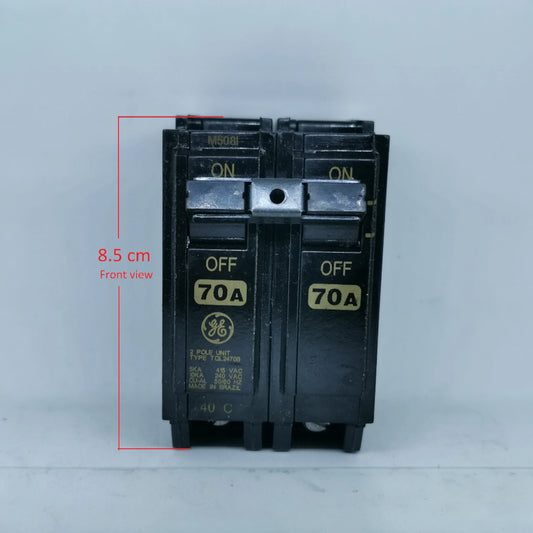 ABB or GE 70A 2Pole 10KAIC 220V Circuit Breaker Phase Plug-in TQL2470B