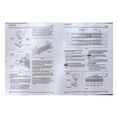 Technical manual or user guide with diagrams and text on a white  AMP 50 Pairs Terminal Block for Telecom 110 Style IDC Electx Electrical Supplybackground