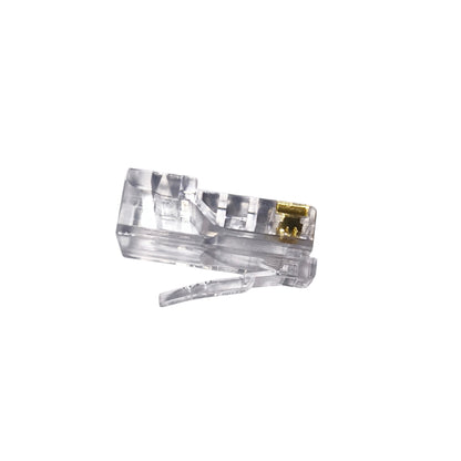 Clear vinyl record player cartridge on a white background AMP CAT5e Connector Pass Through Type ( 100PCS) Per Order Electx Electrical Supply