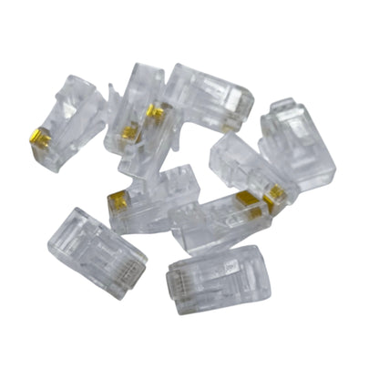 AMP CAT 6E UTP Plug Connector CAT 6 Plastic RJ45 Plug 10 Pcs per Order